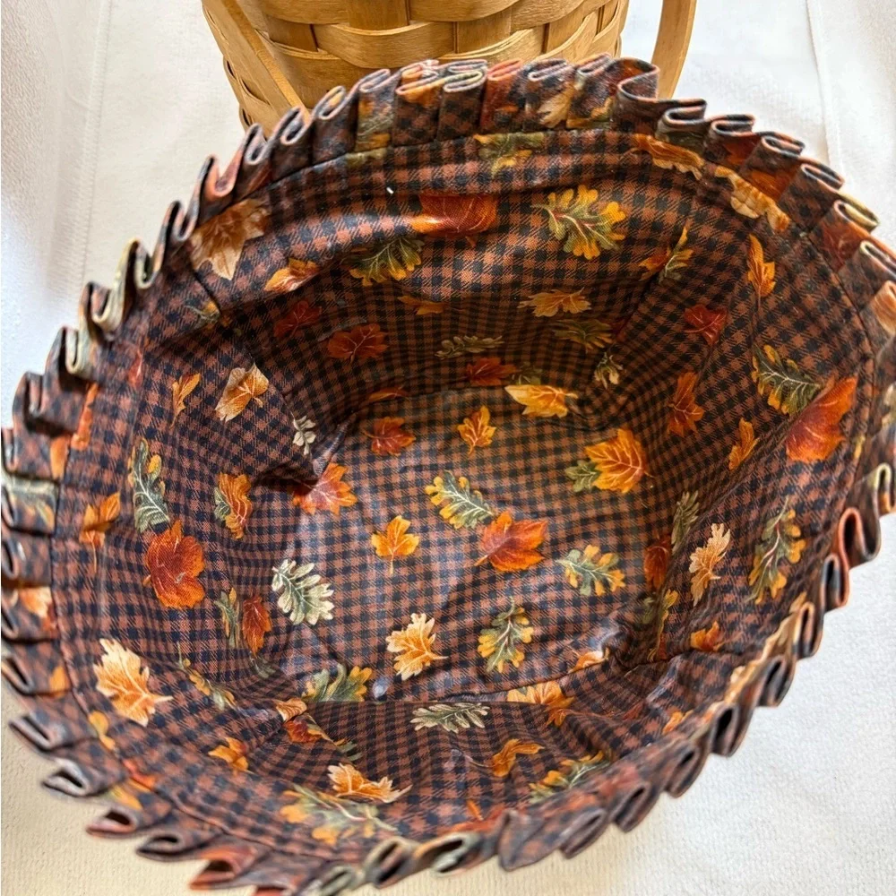 Longaberger Handmade Basket with Brown Finish